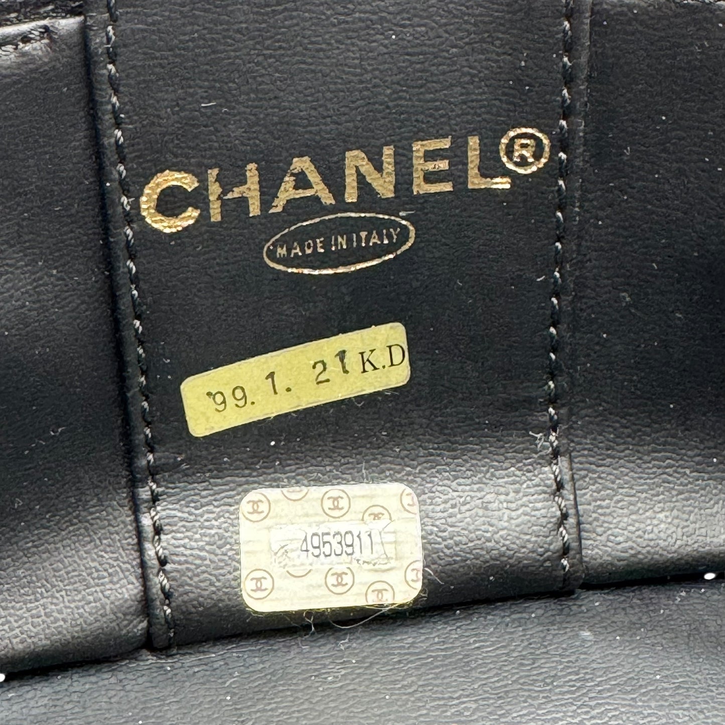 Chanel Black Caviar Leather Square Top Handle Small Vanity Bag 1996-97 - Outfit Repeater