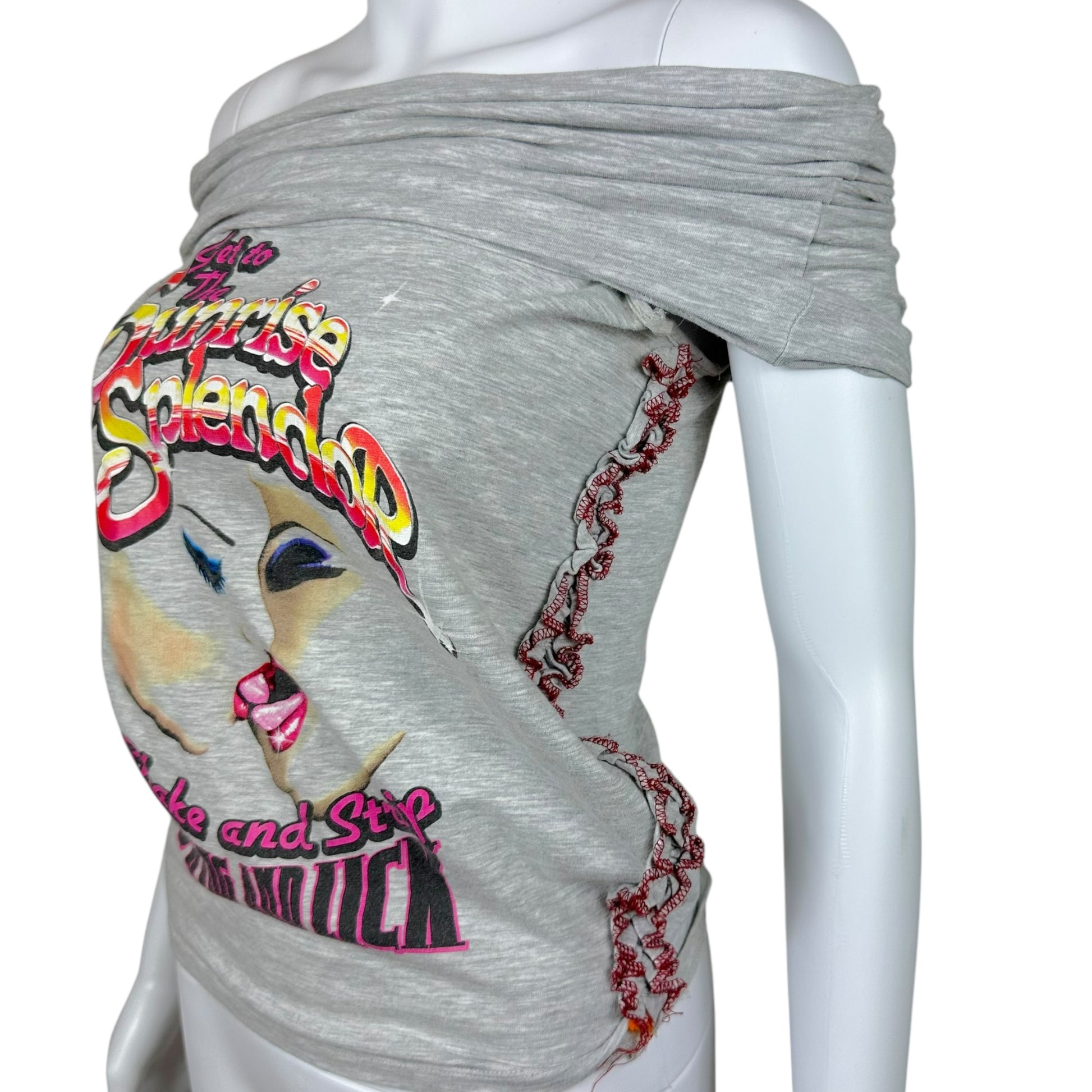 D&G Dolce & Gabbana Sunrise of Splendor Off Shoulder Top - Outfit Repeater