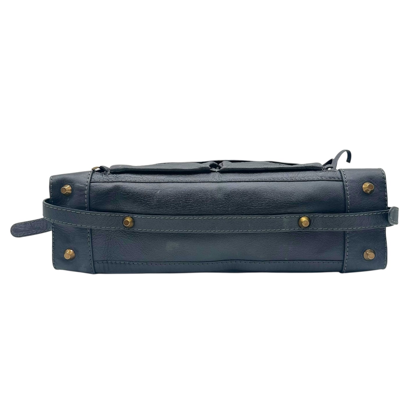 Chloe Black Leather Front Cargo Pocket Handbag