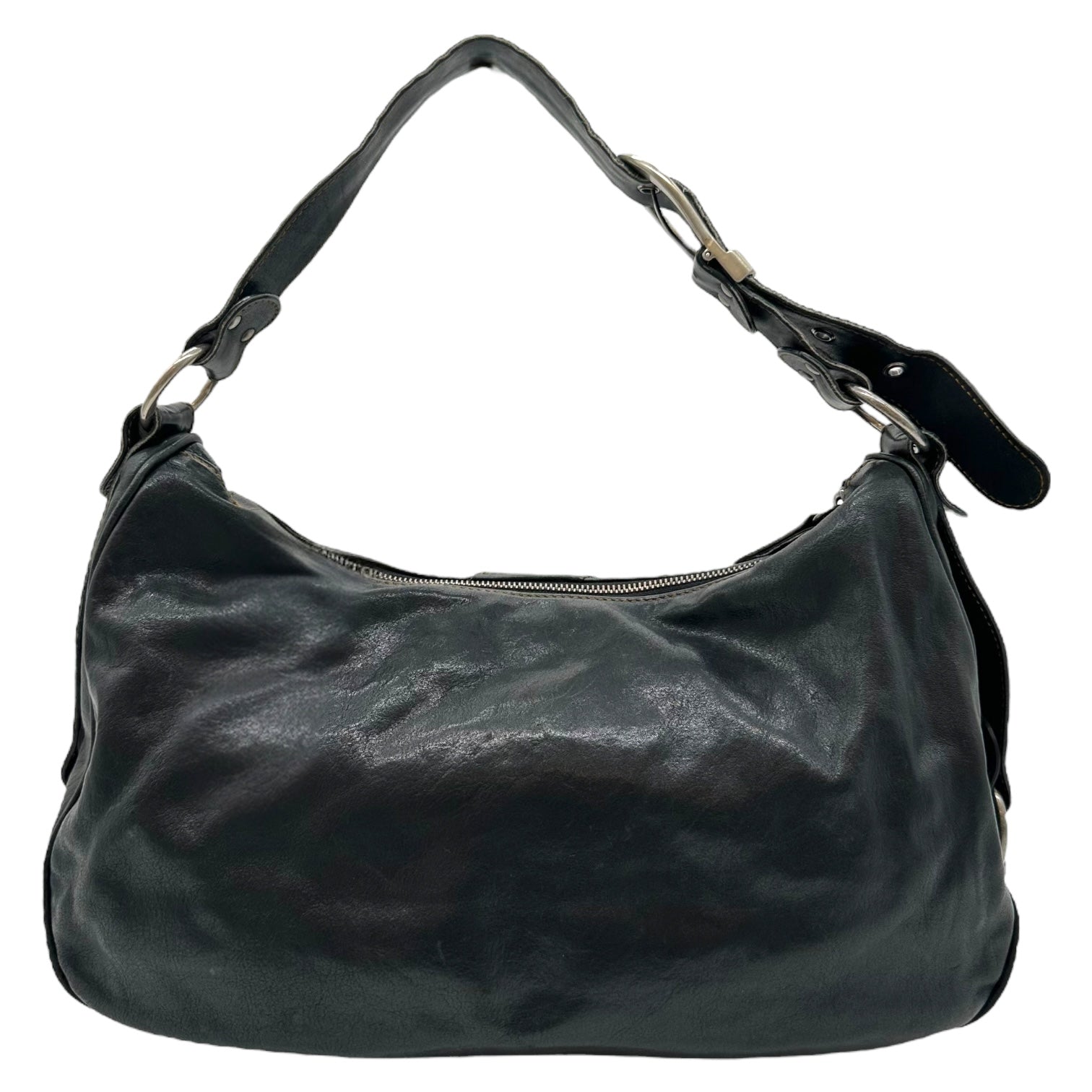 Christian Dior Black Gaucho Saddle Shoulder Bag - Outfit Repeater