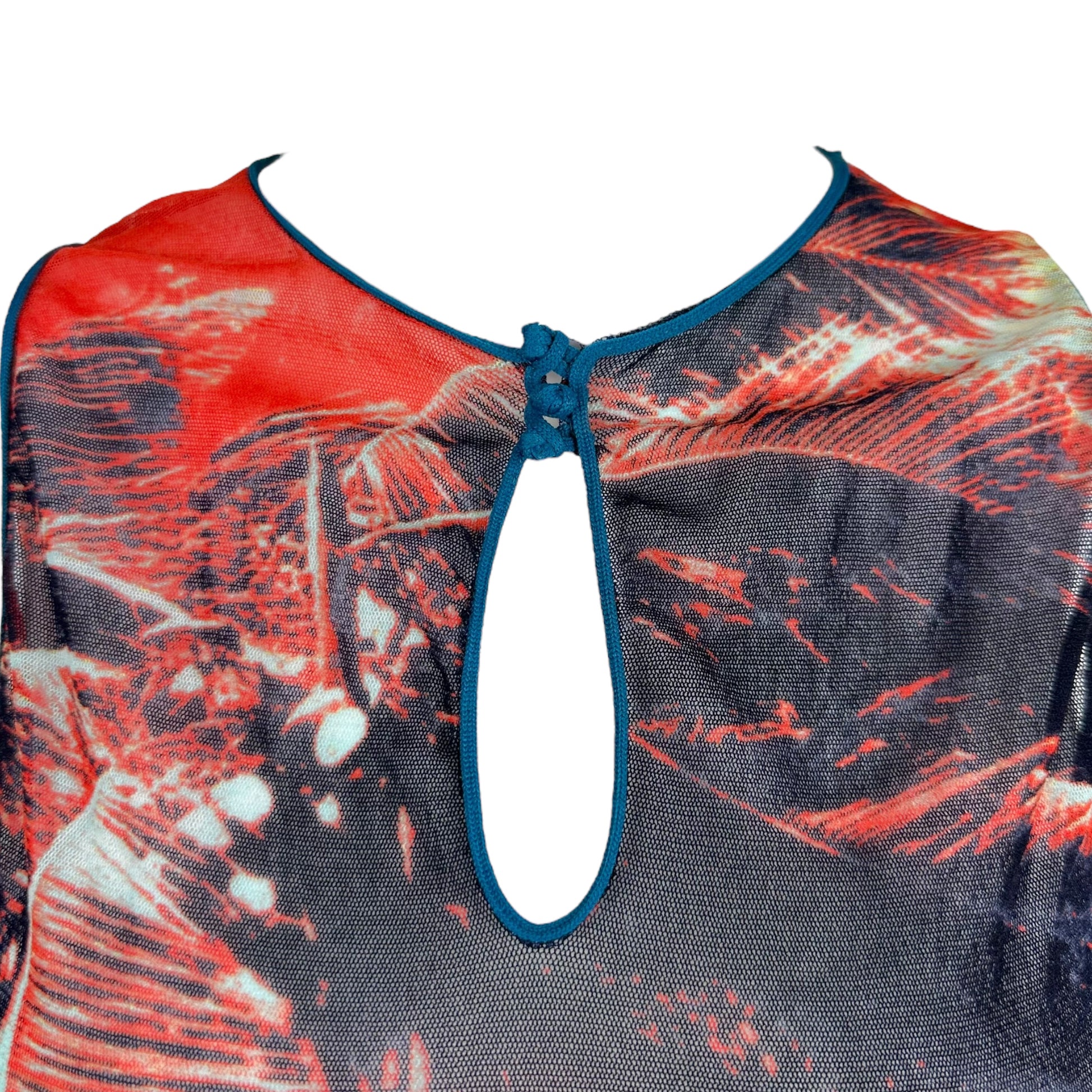 Jean Paul Gaultier Soleil Palm Tree Print Sheer Mesh Tank - Outfit Repeater