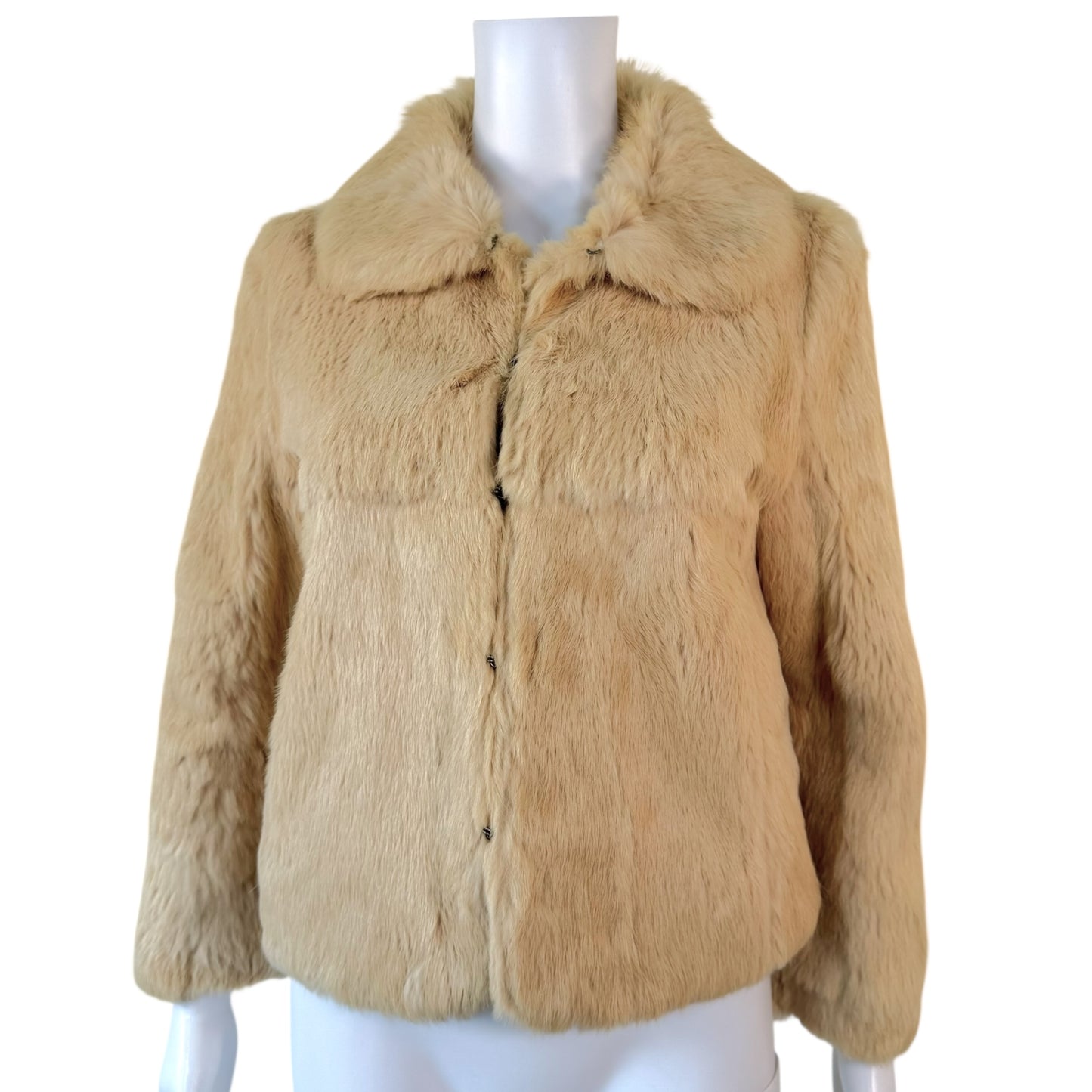 Vintage Ivory Rabbit Fur Jacket - Outfit Repeater