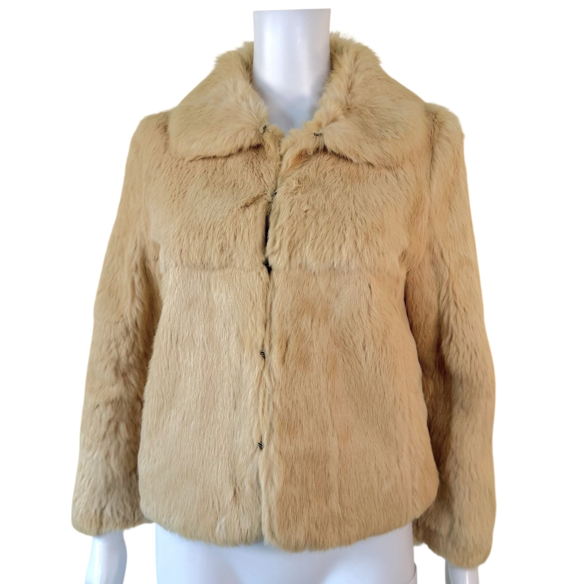 Vintage Ivory Rabbit Fur Jacket - Outfit Repeater