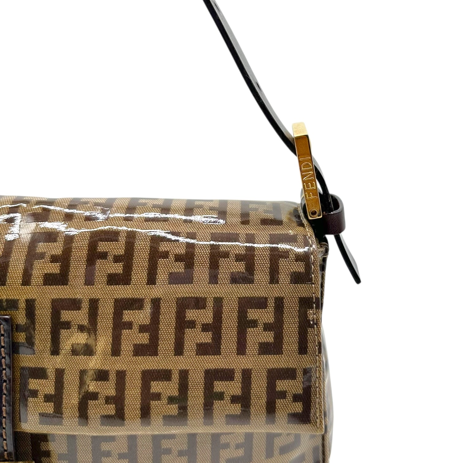 Fendi Tan Zucchino Monogram Coated Canvas Baguette Bag - Outfit Repeater