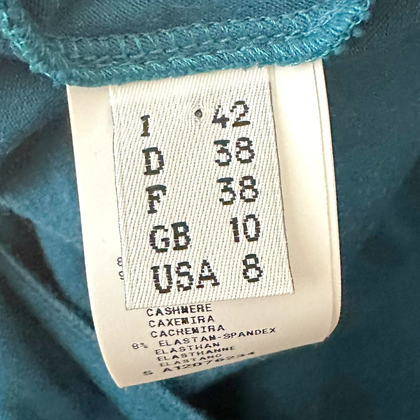 Jean Paul Gaultier Teal Blue Cowl Neck Longsleeve Top