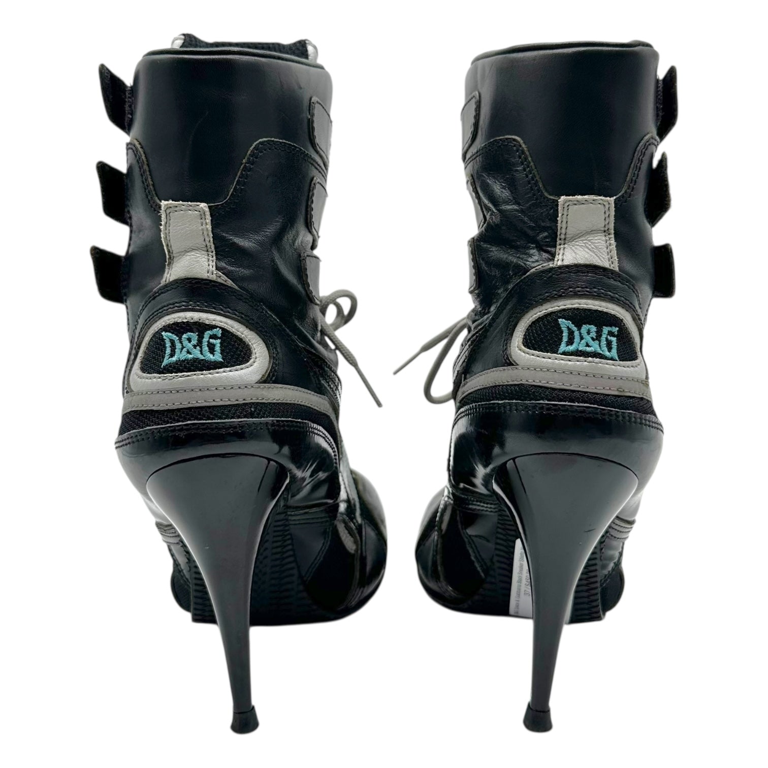 D&G Dolce & Gabbana Black Sneaker Stiletto Heels - Outfit Repeater