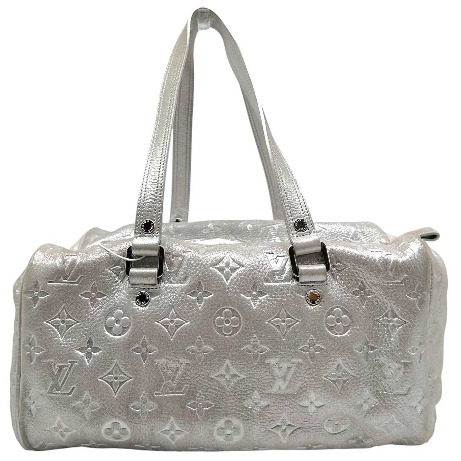 Louis Vuitton Silver Monogram Boston Shoulder Bag