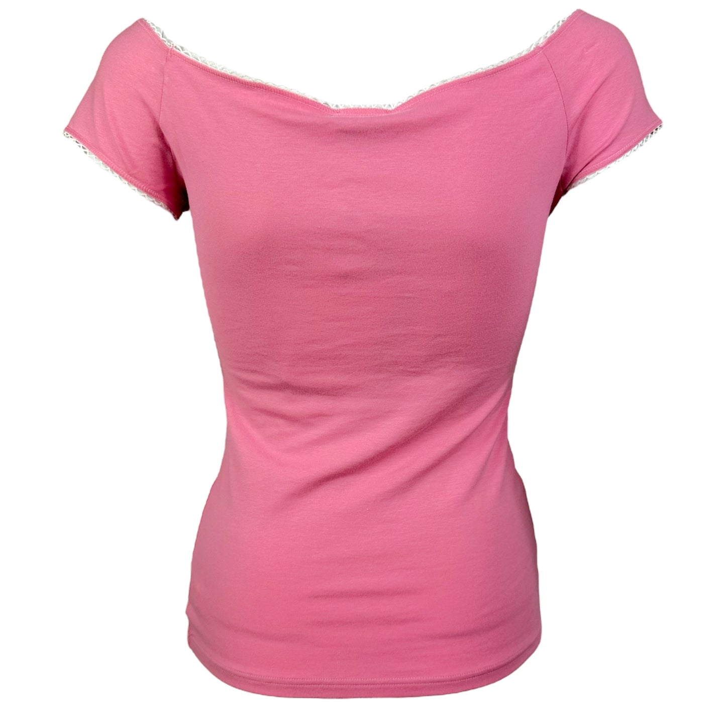 D&G Dolce & Gabbana Innocent Graphic Off the Shoulder T-Shirt - Outfit Repeater