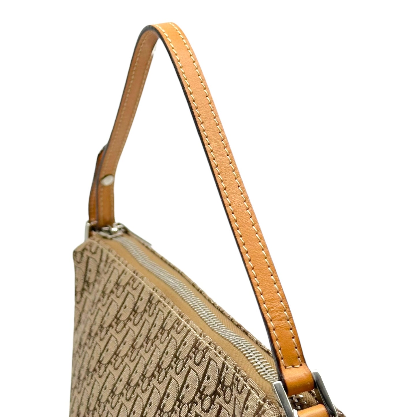 Christian Dior Tan Trotter Monogram Pochette Bag