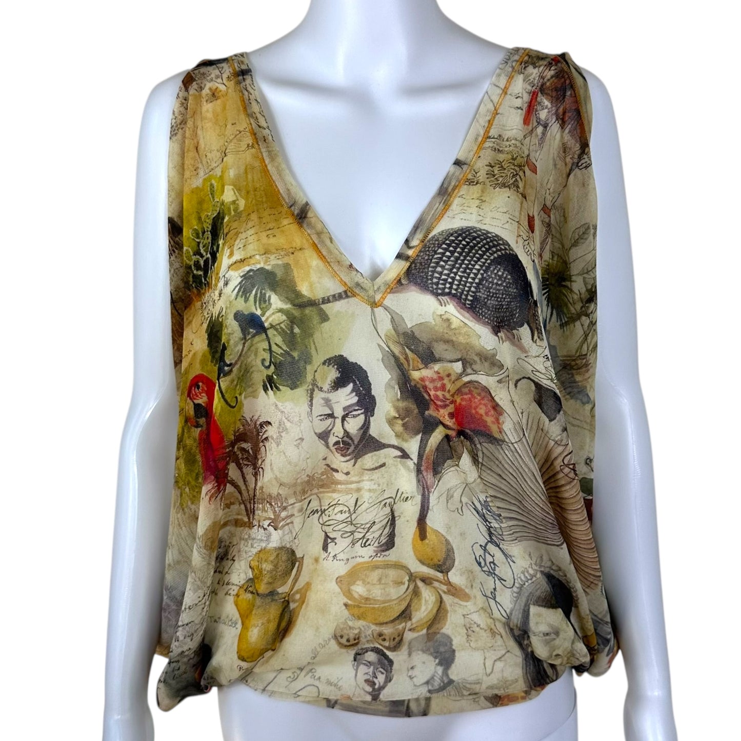 Jean Paul Gaultier Soleil Script & Illustration Balloon Tank