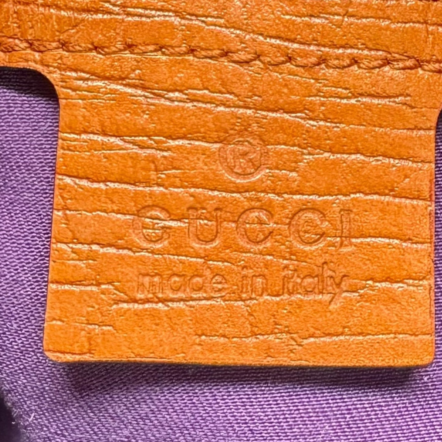 Gucci Hobo Bag Tan Monogram Orange Purple Horsebit