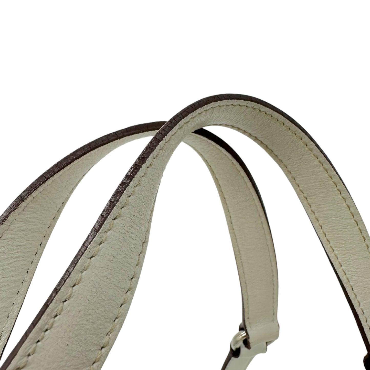 Loewe Studded Anagram White Leather Shoulder Bag - Outfit Repeater