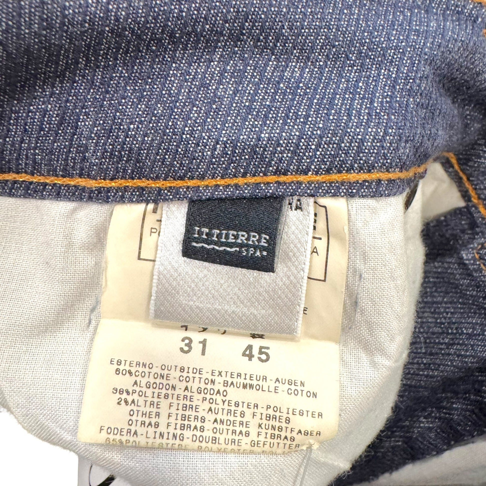 D&G Blue Jeans with Leather Patch Medium Fit