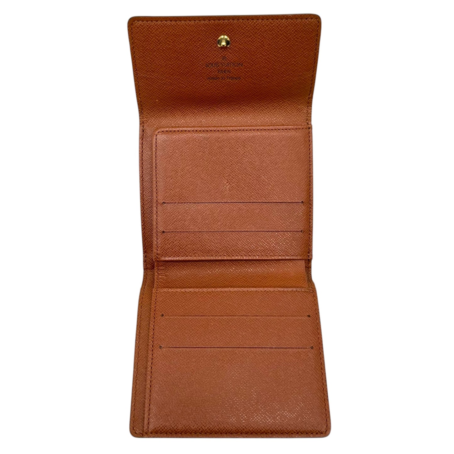 Louis Vuitton Classic Monogram Change Purse Snap Bi-Fold Wallet