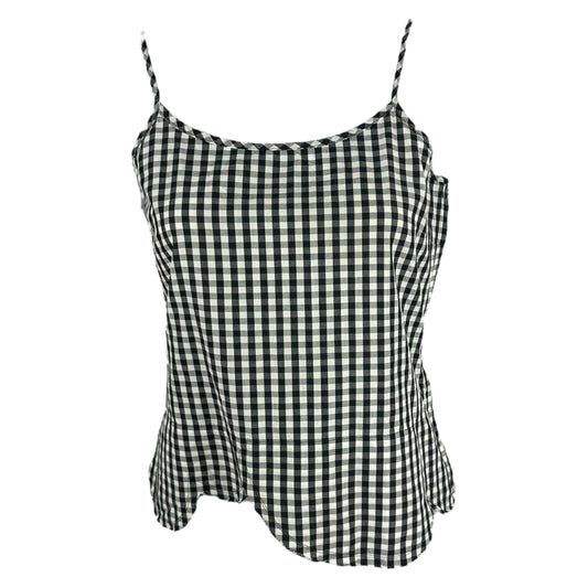 Comme Des Garcons White Check Tank