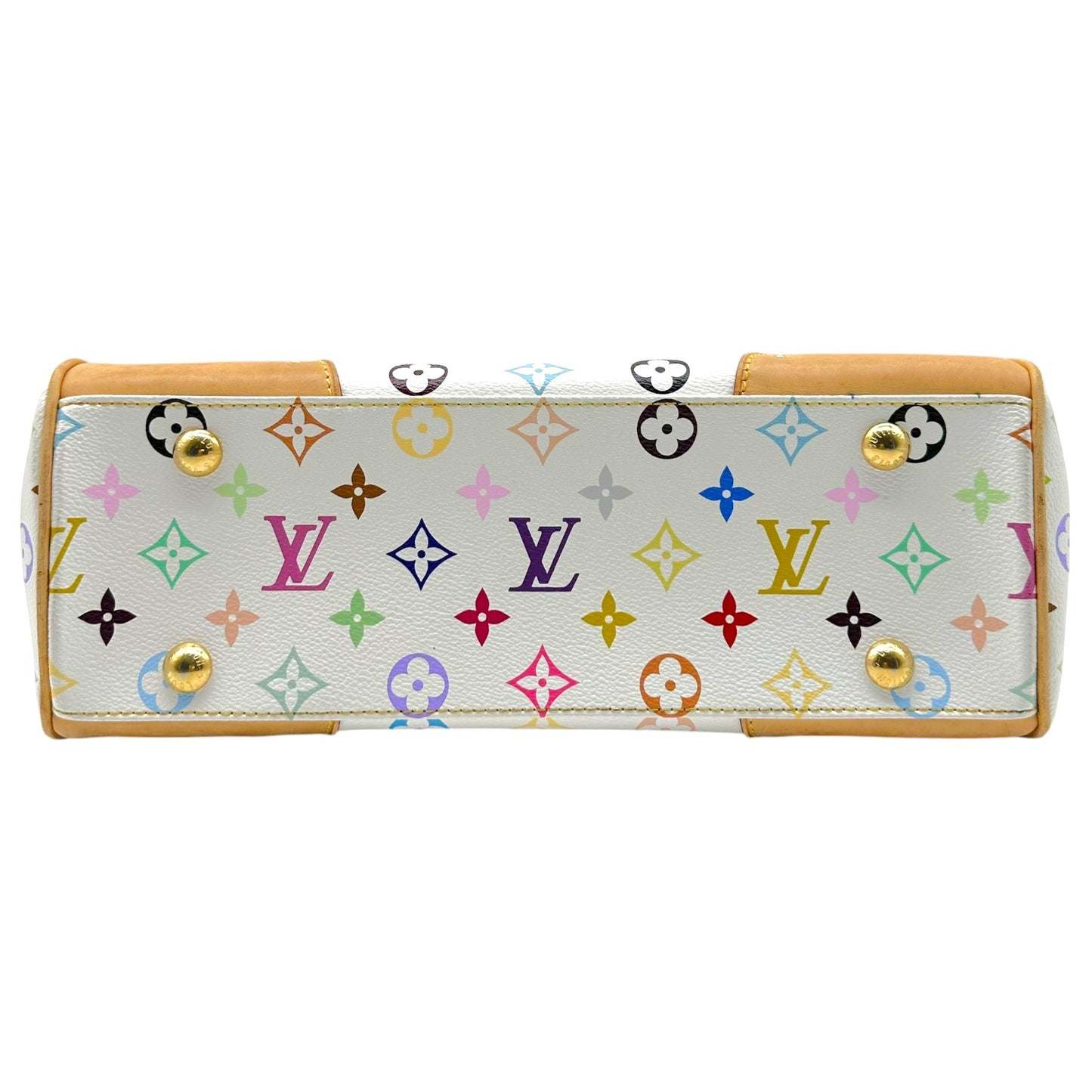 Louis Vuitton White Multicolor Murakami Monogram Beverly MM Shoulder Bag