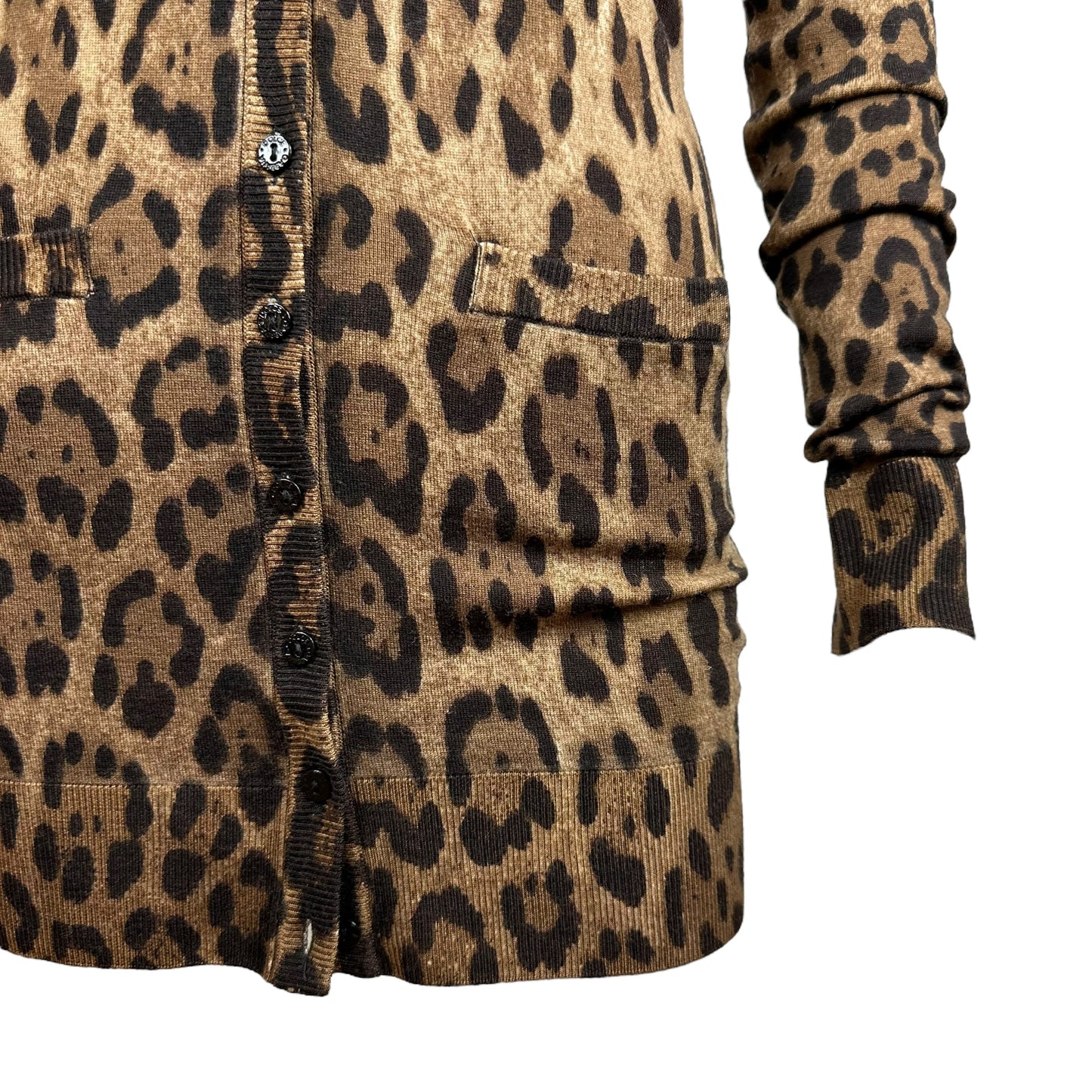 Dolce & Gabbana Leoprad Print Wool Cardigan - Outfit Repeater