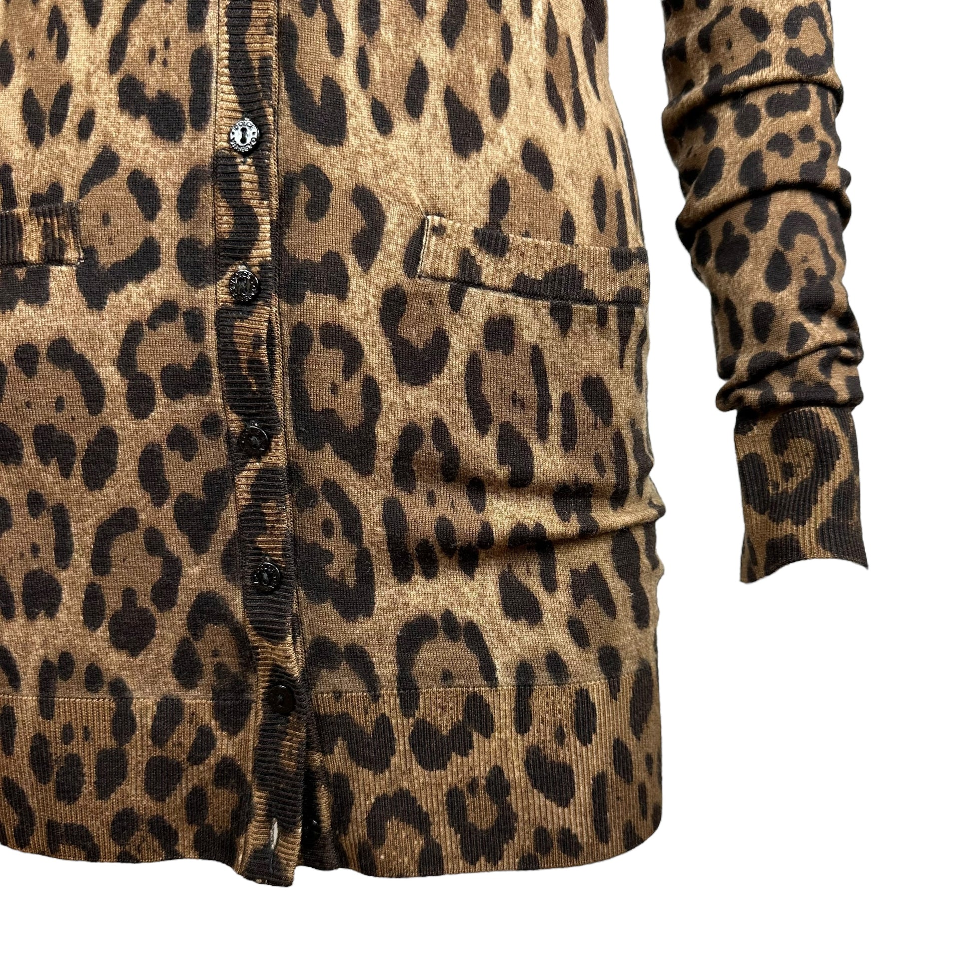 Dolce & Gabbana Leoprad Print Wool Cardigan - Outfit Repeater