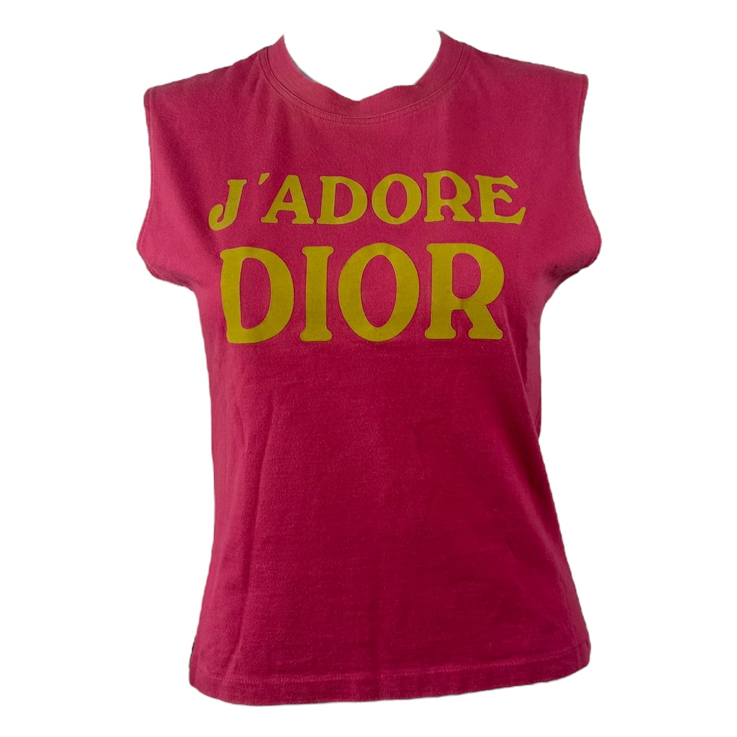 Christian Dior F/W 2002 Pink & Yelow J'Adore Dior Tank