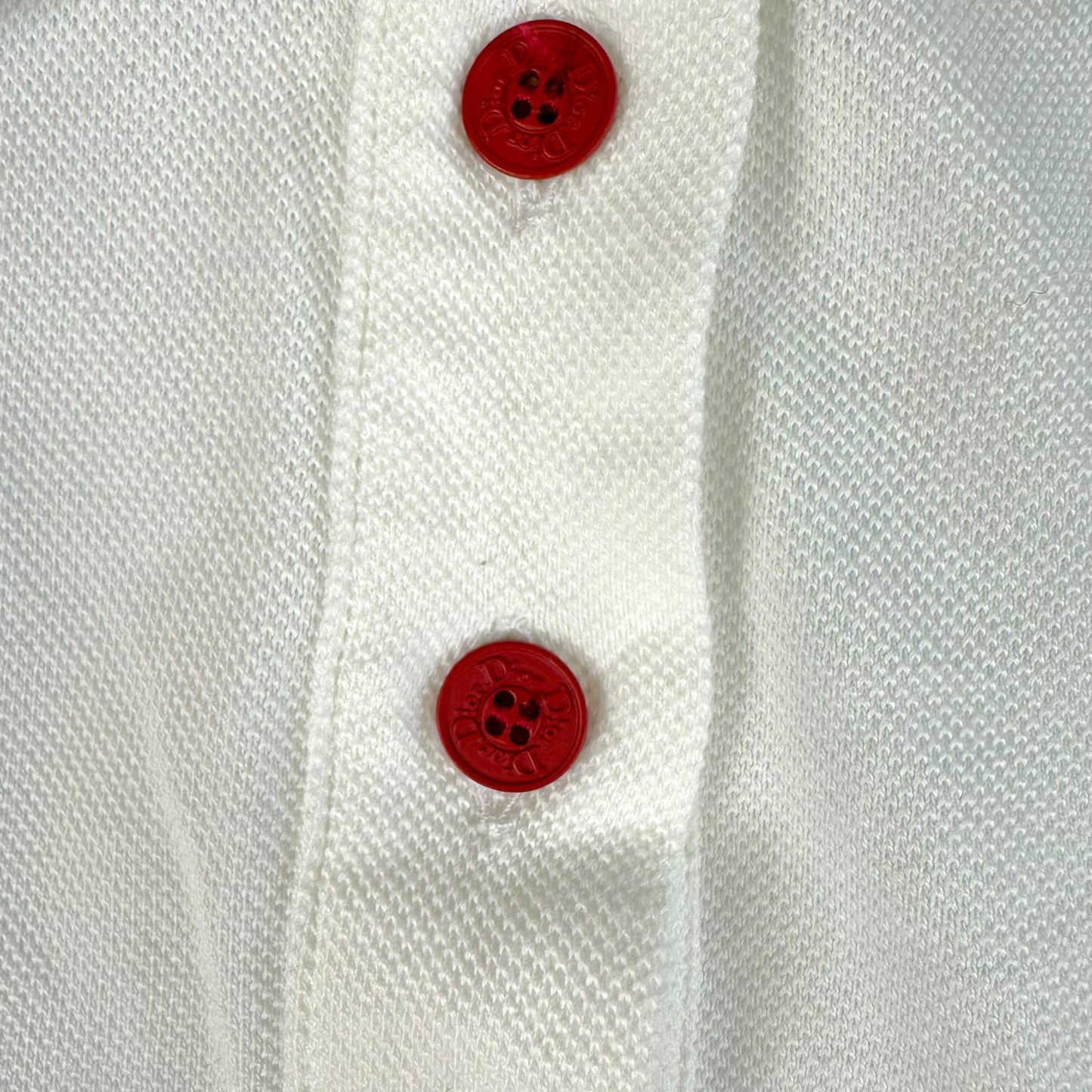 Christian Dior F/W 2004 Blue & White Embroidered Logo Polo Belted Mini Dress