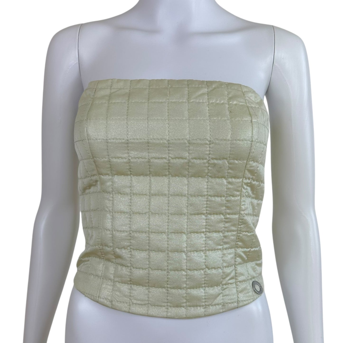 Chanel 2001 Quilted Strapless Bustier