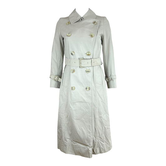 Burberry 90's Vintage Light Beige Classic Trench Coat - Outfit Repeater