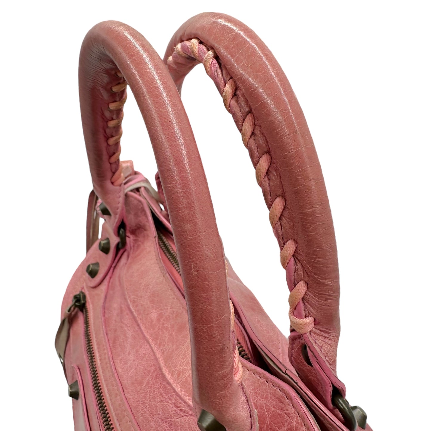 Balenciaga Light Pink Leather City Bag - Outfit Repeater