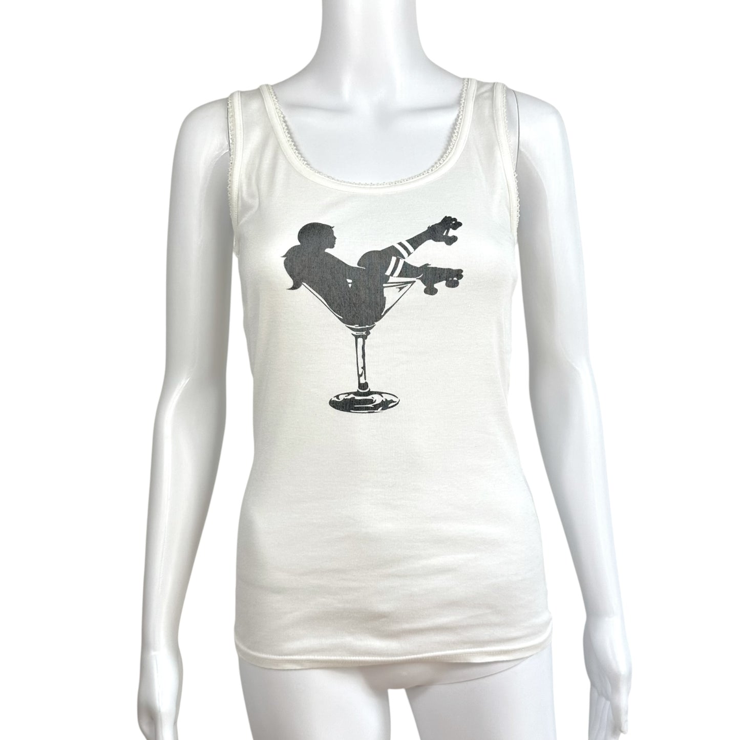 Hysteric Glamour Detroit Derby Girls Martini Glass Graphic Tank