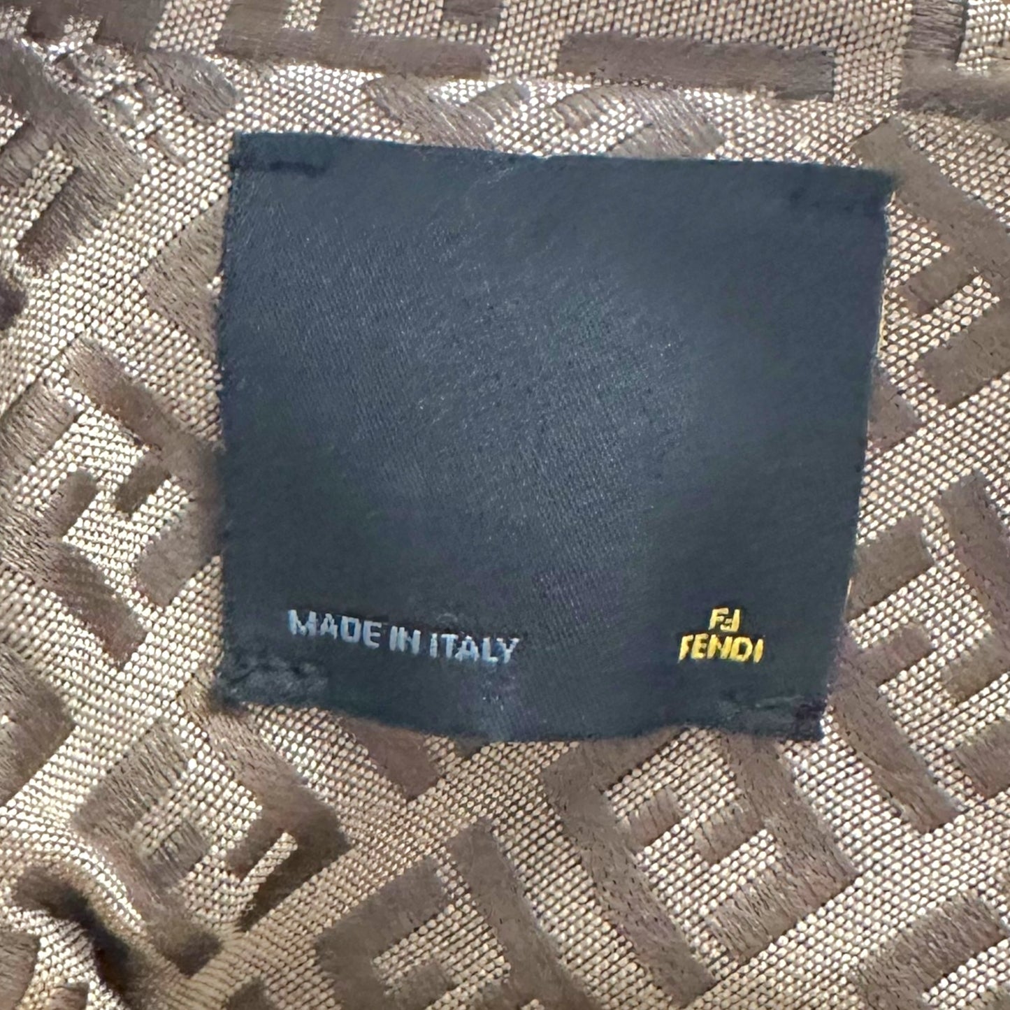 Fendi Brown Zucchino Monogram Print Jacket