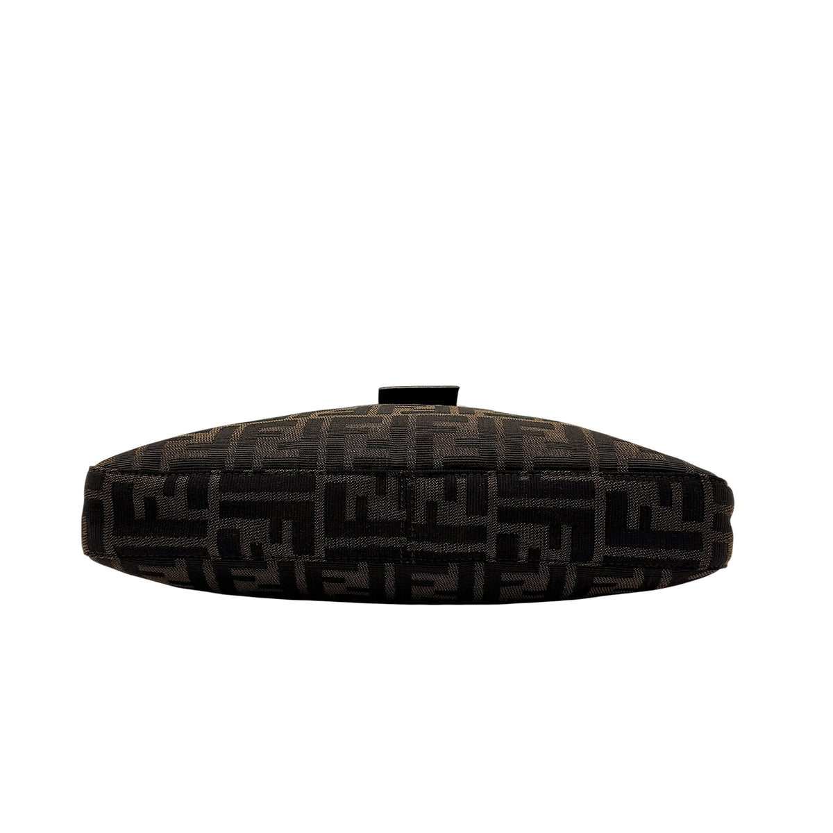 Fendi Brown Zucca Monogram Shoulder Baguette Bag