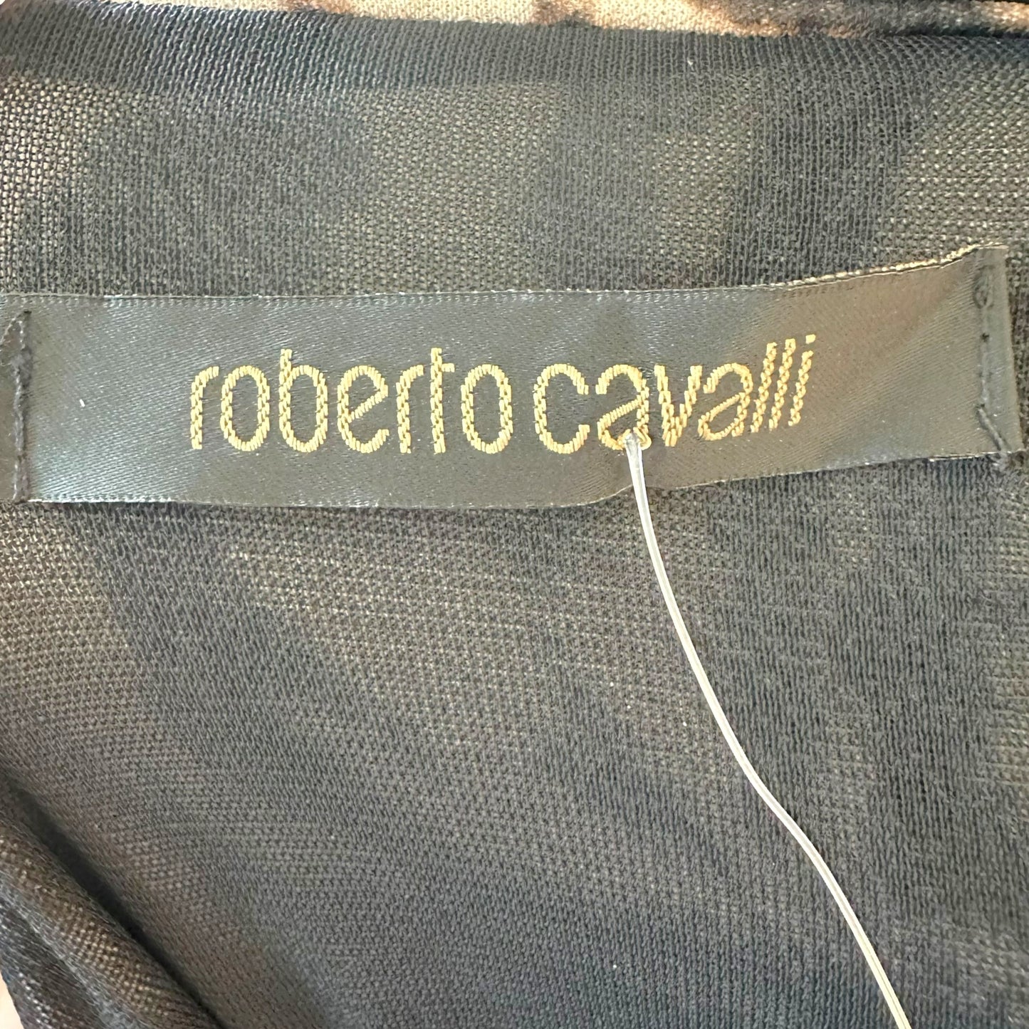 Roberto Cavalli 2006 Zebra Print Halter Mini Dress