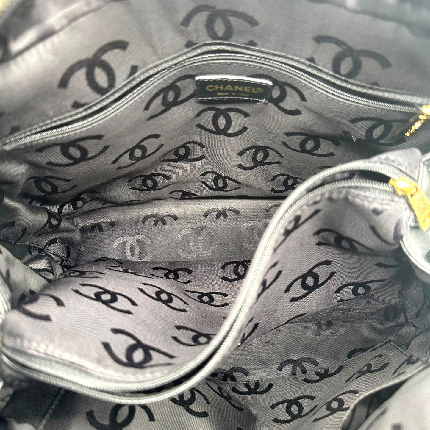 Chanel Black Medium Wild Stitch Bowler Bag 2002-03