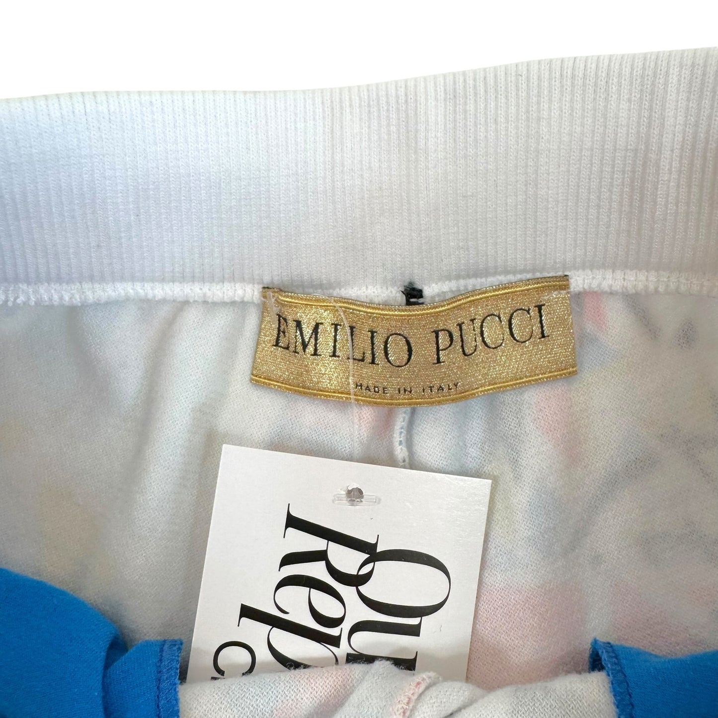 Emilio Pucci Multicolor Printed Velour Mini Shorts