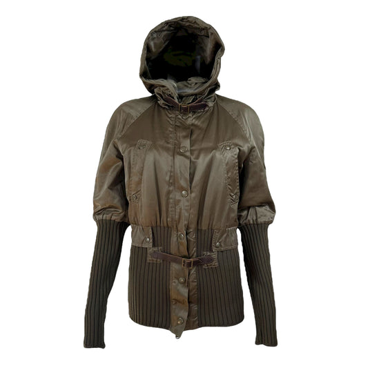 Jean Paul Gaultier Jean's 90's Khaki Green Satin Bomber Jacket