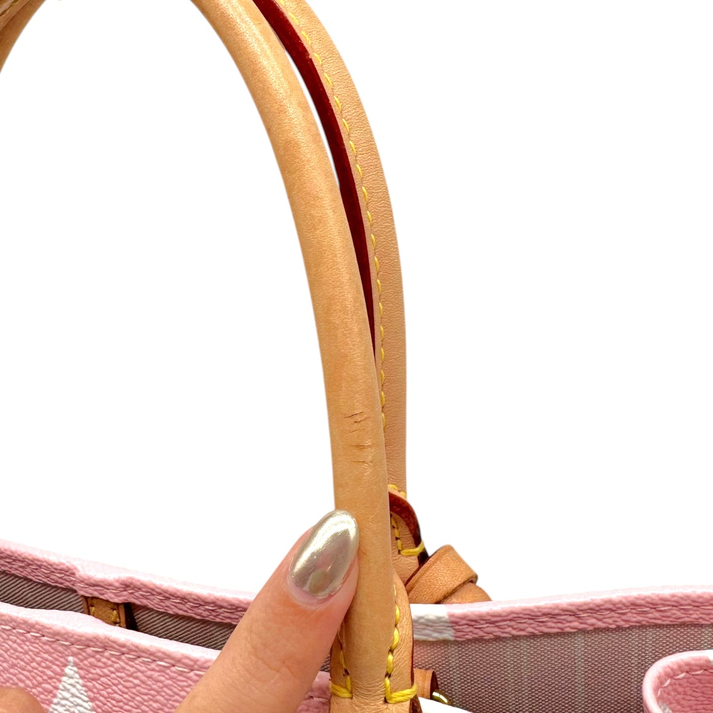 Louis Vuitton Pink & Yellow XL Monogram Ombre OnTheGo GM 2-Way Tote Bag