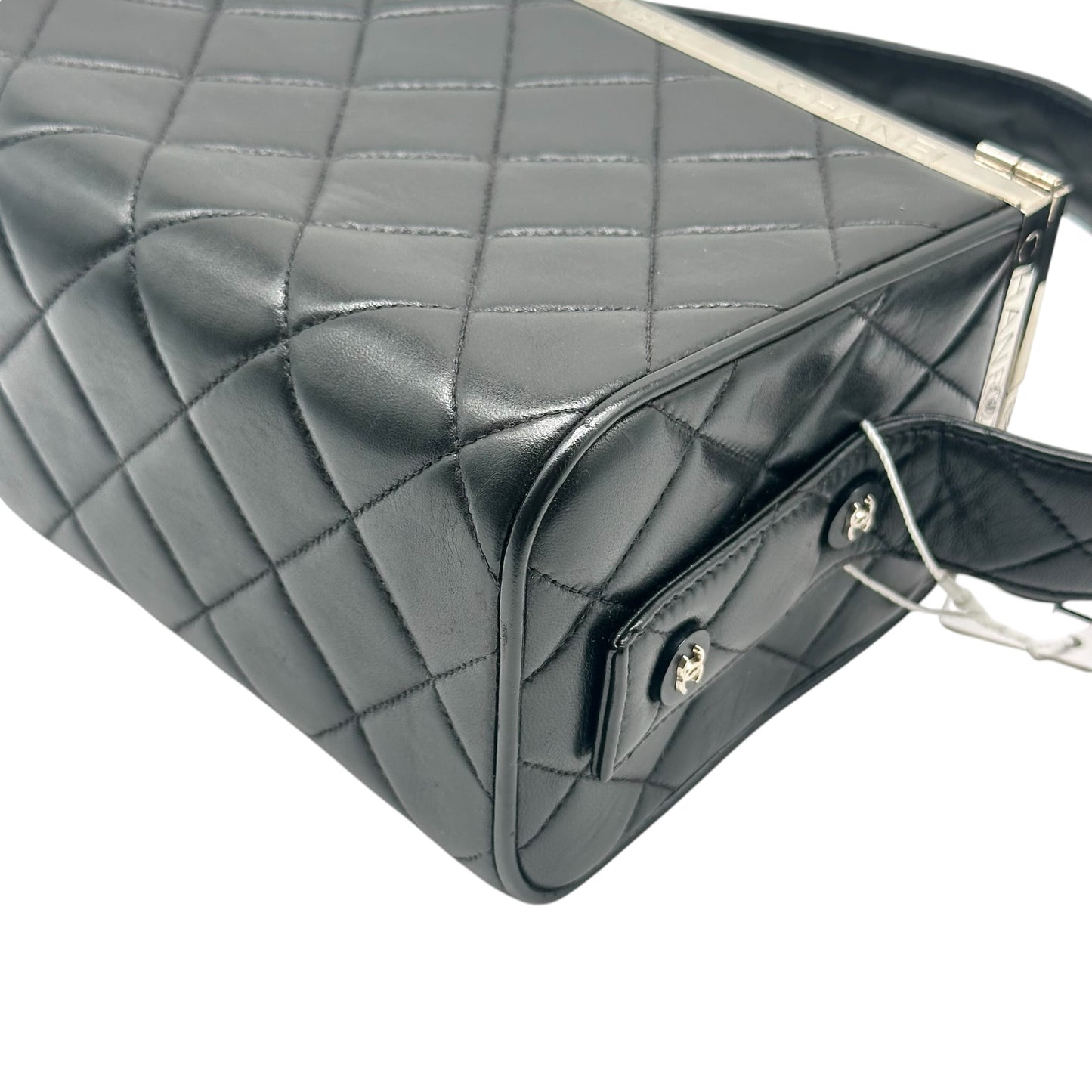 Chanel Black Quilted Lambskin Vanity Box Bag