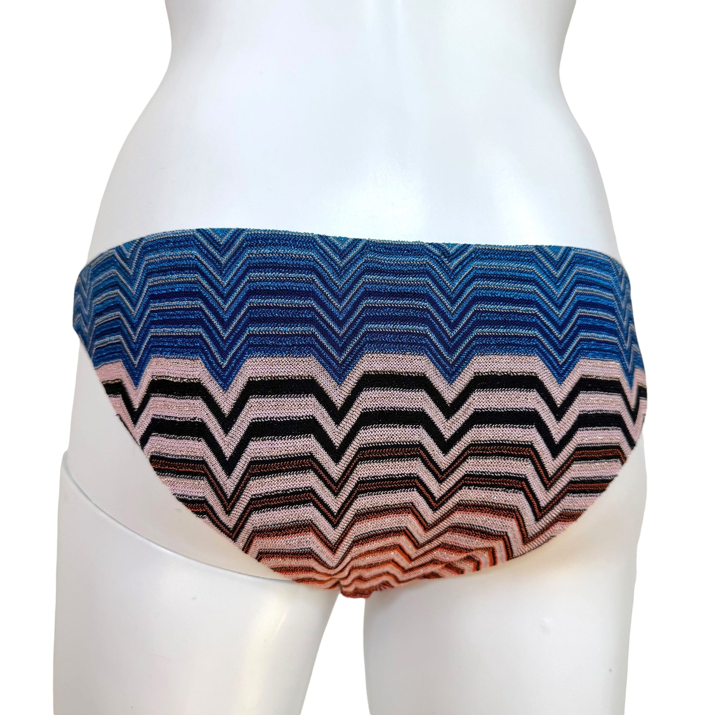 Missoni Mare Multicolor Metallic Chevron Strapless Bikini Set