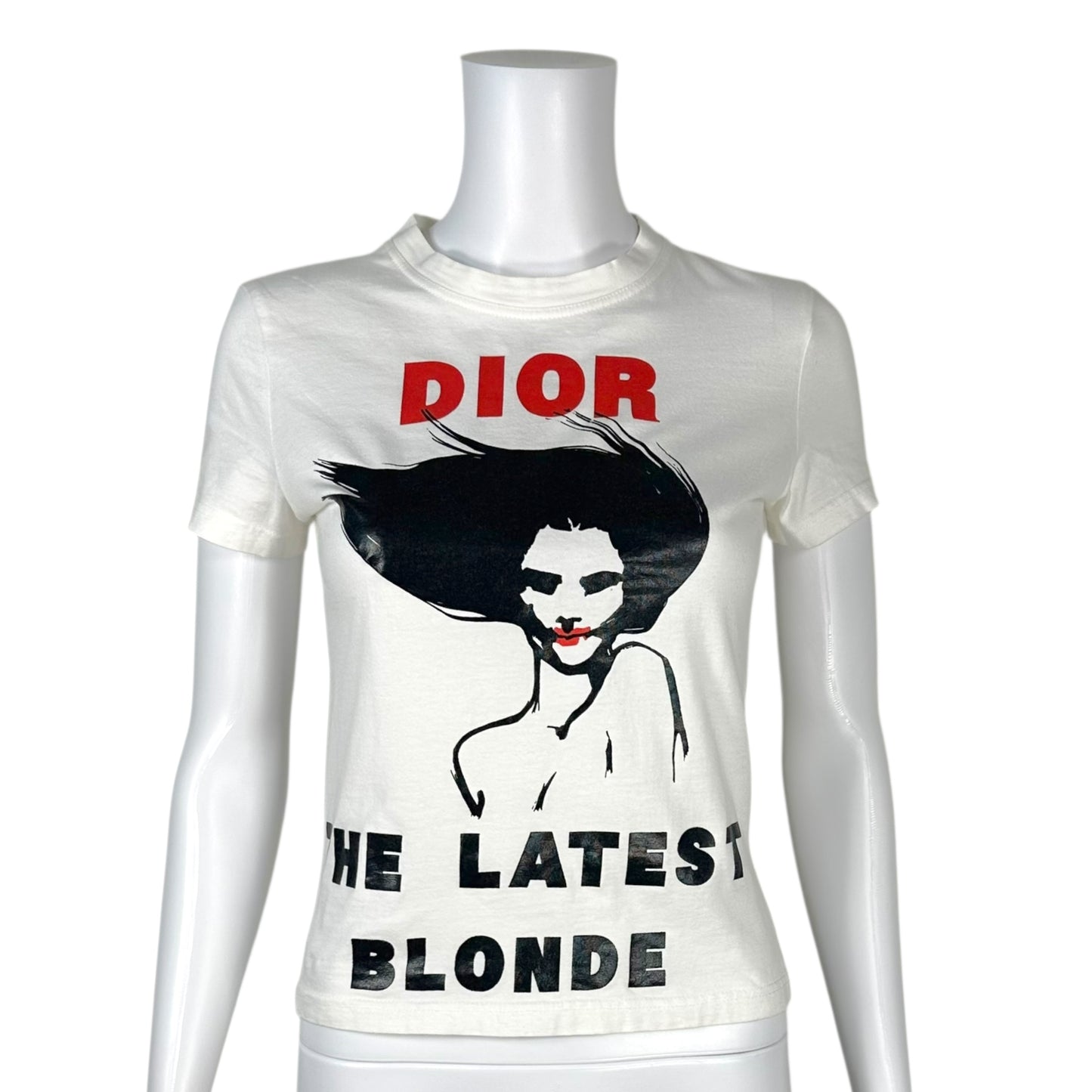 Christian Dior F/W 2003 The Latest Blonde Graphic T-Shirt