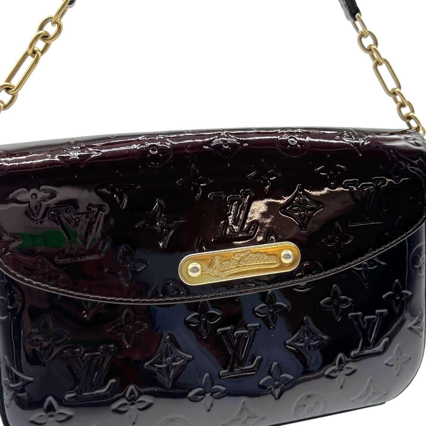 Louis Vuitton Burgundy Vernis Rodeo Drive Amarante Shoulder Bag