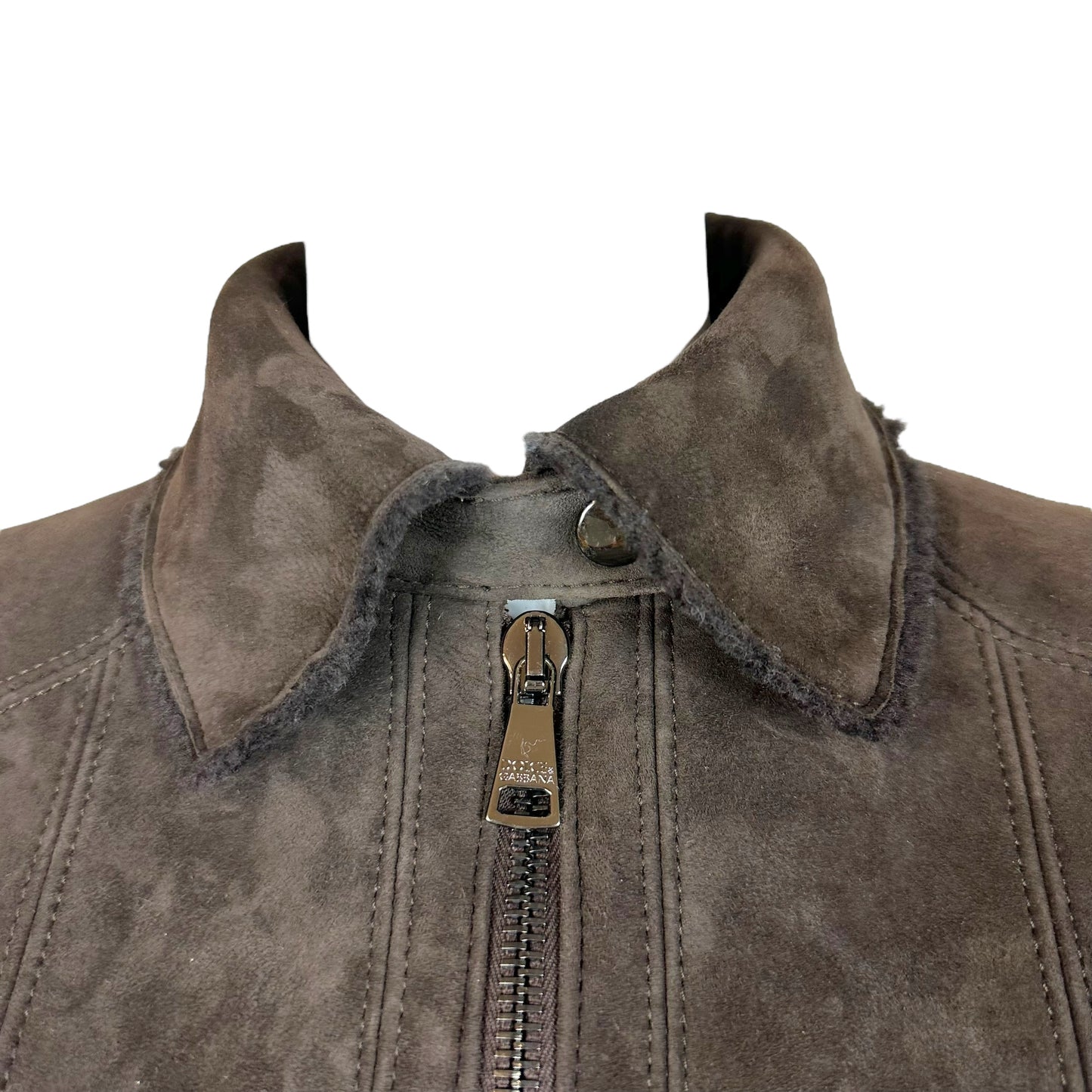 Dolce & Gabbana Brown Shearling Jacket