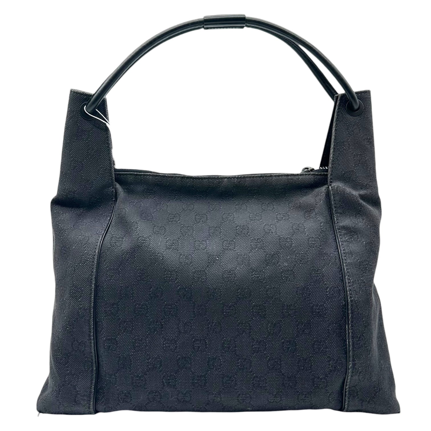 Gucci Gray Denim Monogram Large Hobo Bag - Outfit Repeater