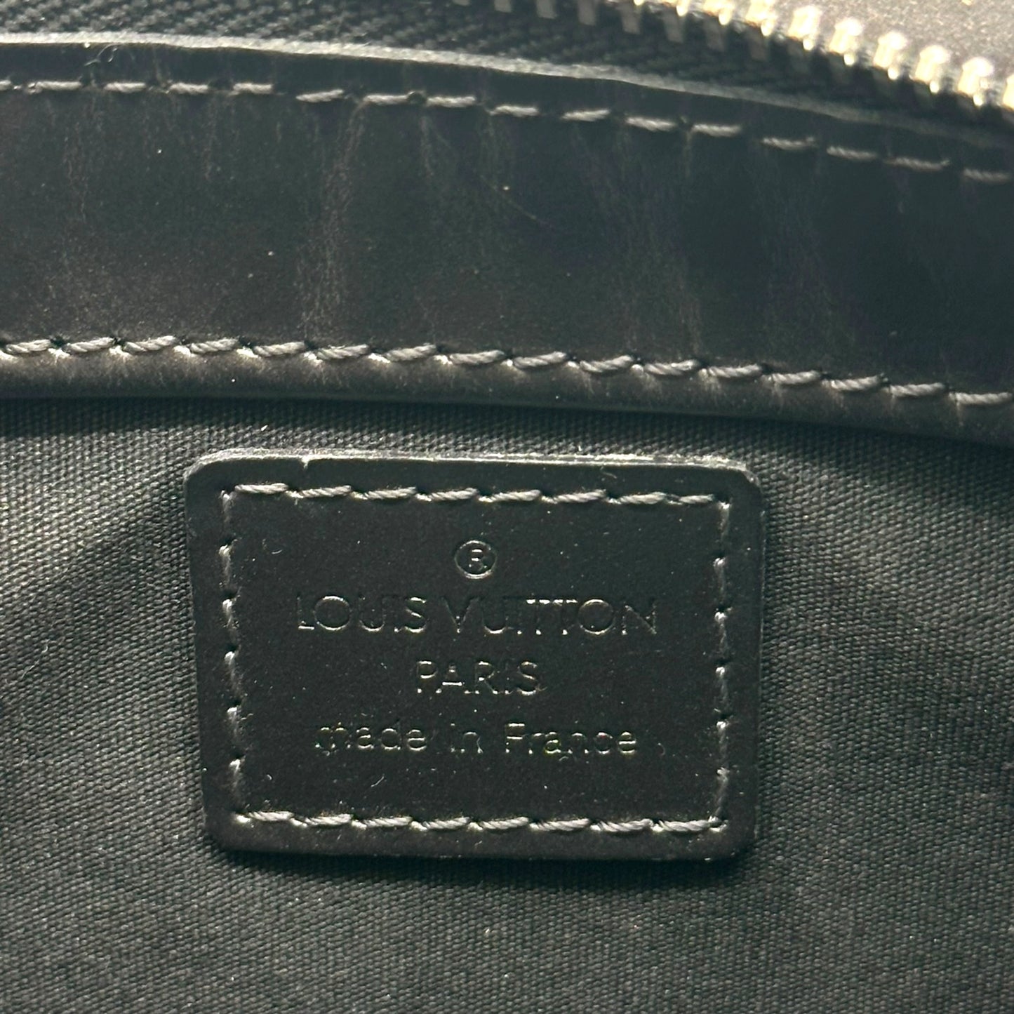 Louis Vuitton Gray Logo Embossed Fowler Pochette Bag