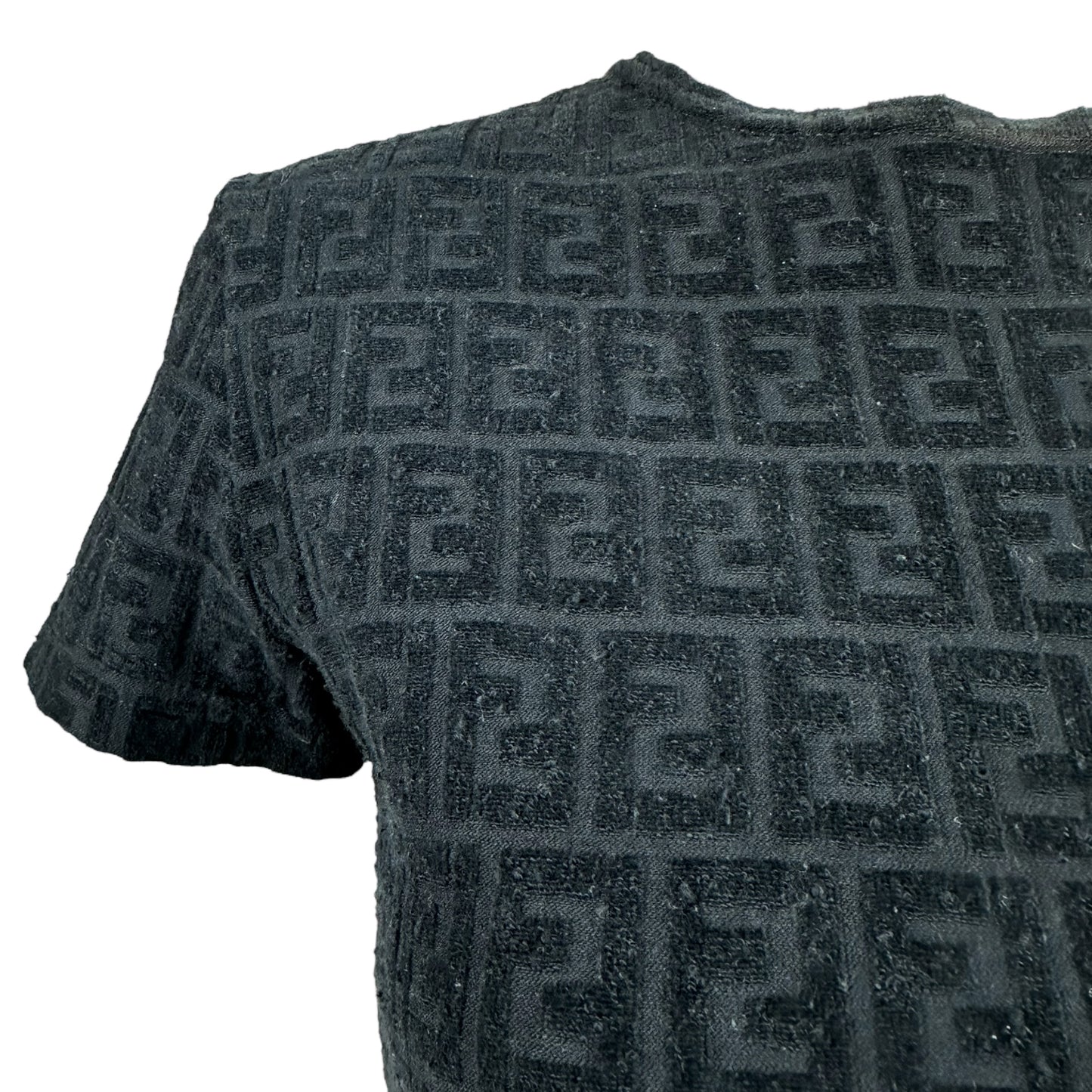 Fendi Monogram Black Terry Crop Top - Outfit Repeater