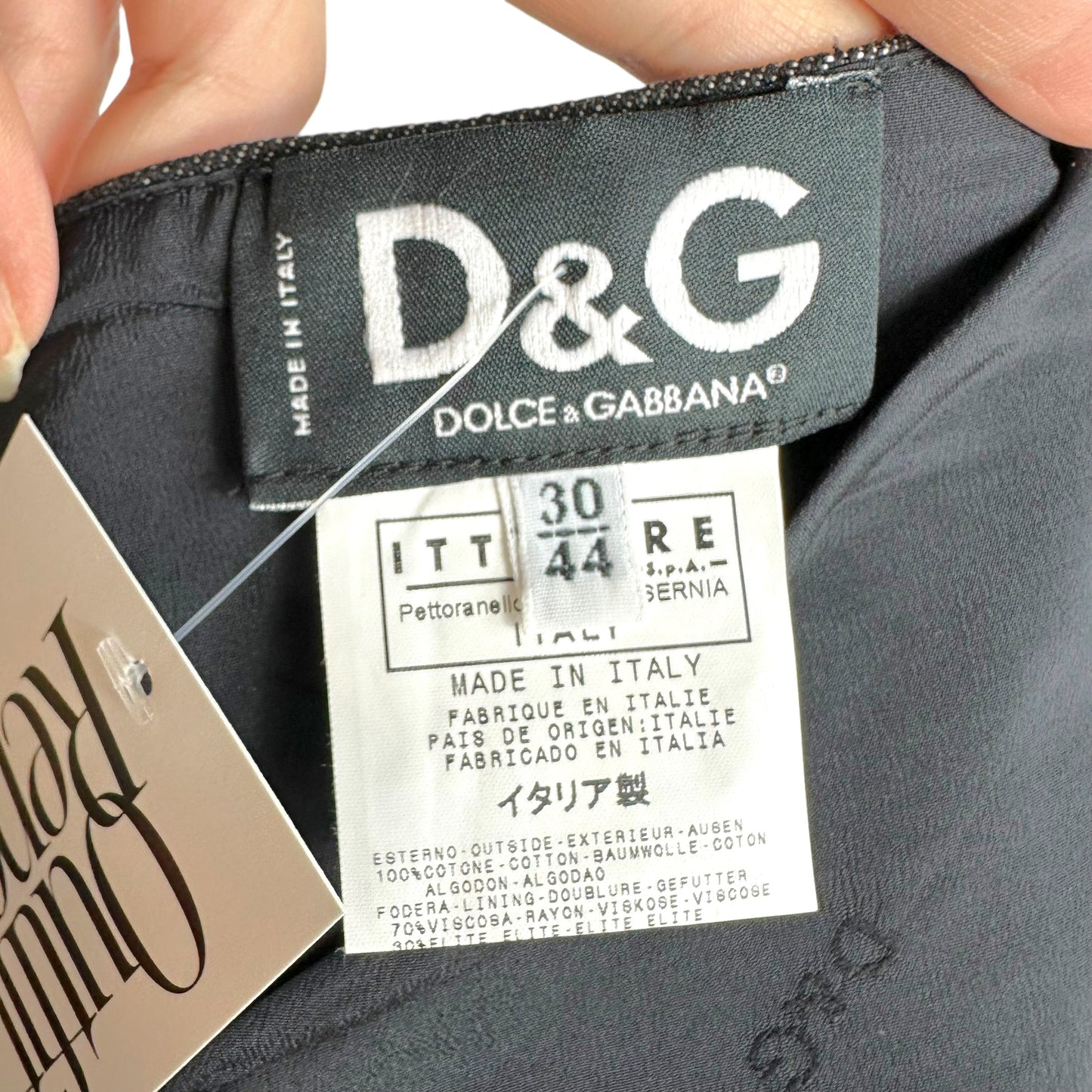 Dolce & Gabbana Dark Wash Denim Corset Top