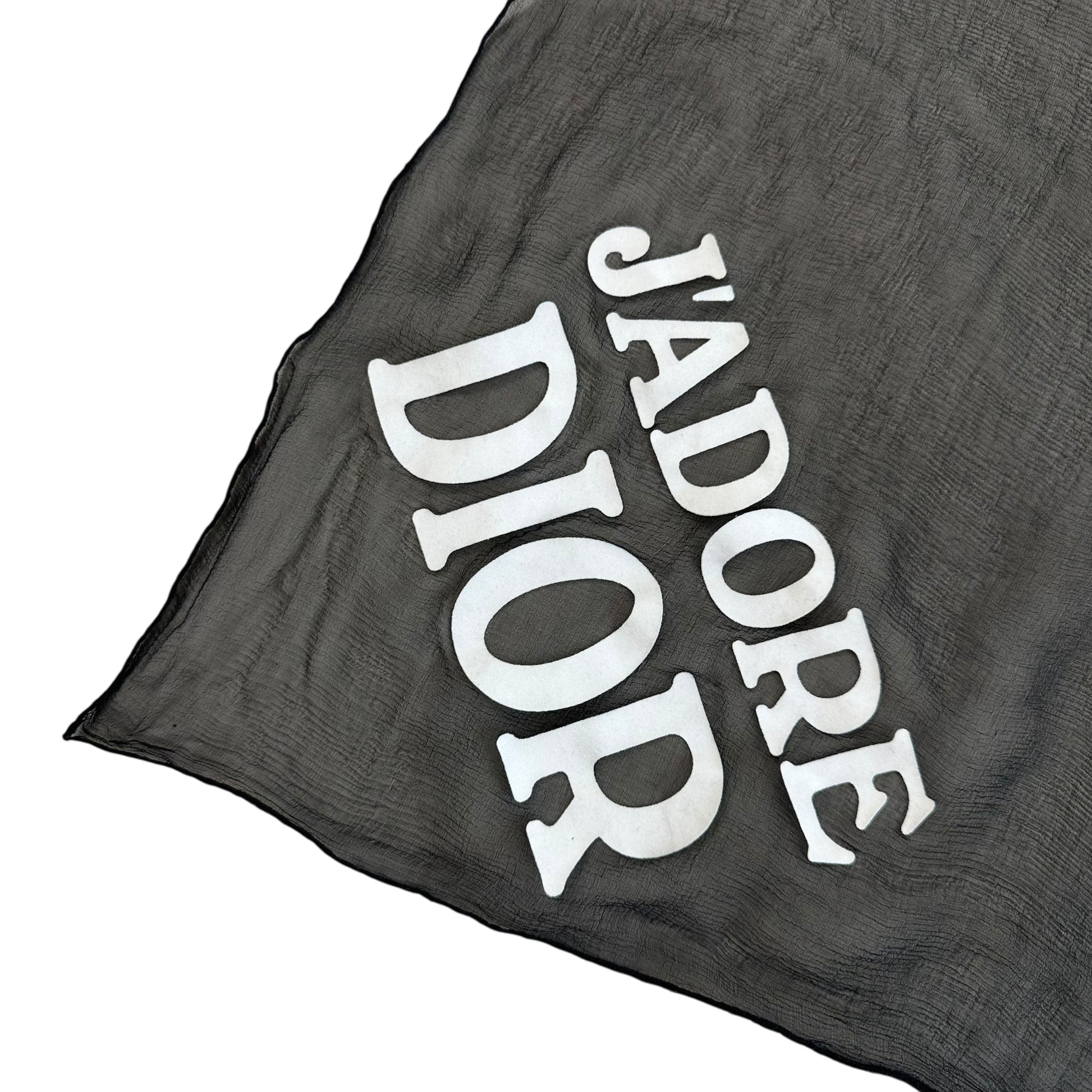 Christian Dior J'Adore Dior Black Silk Scarf - Outfit Repeater