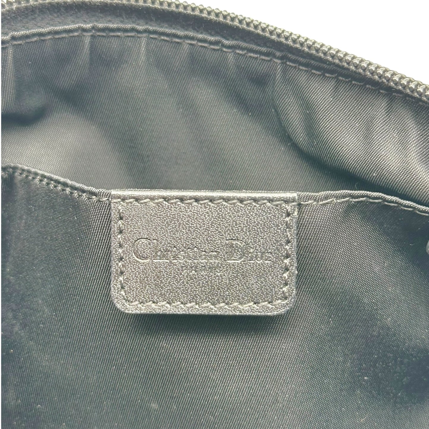 Christian Dior Black Trotter Monogram Shoulder Pochette Bag