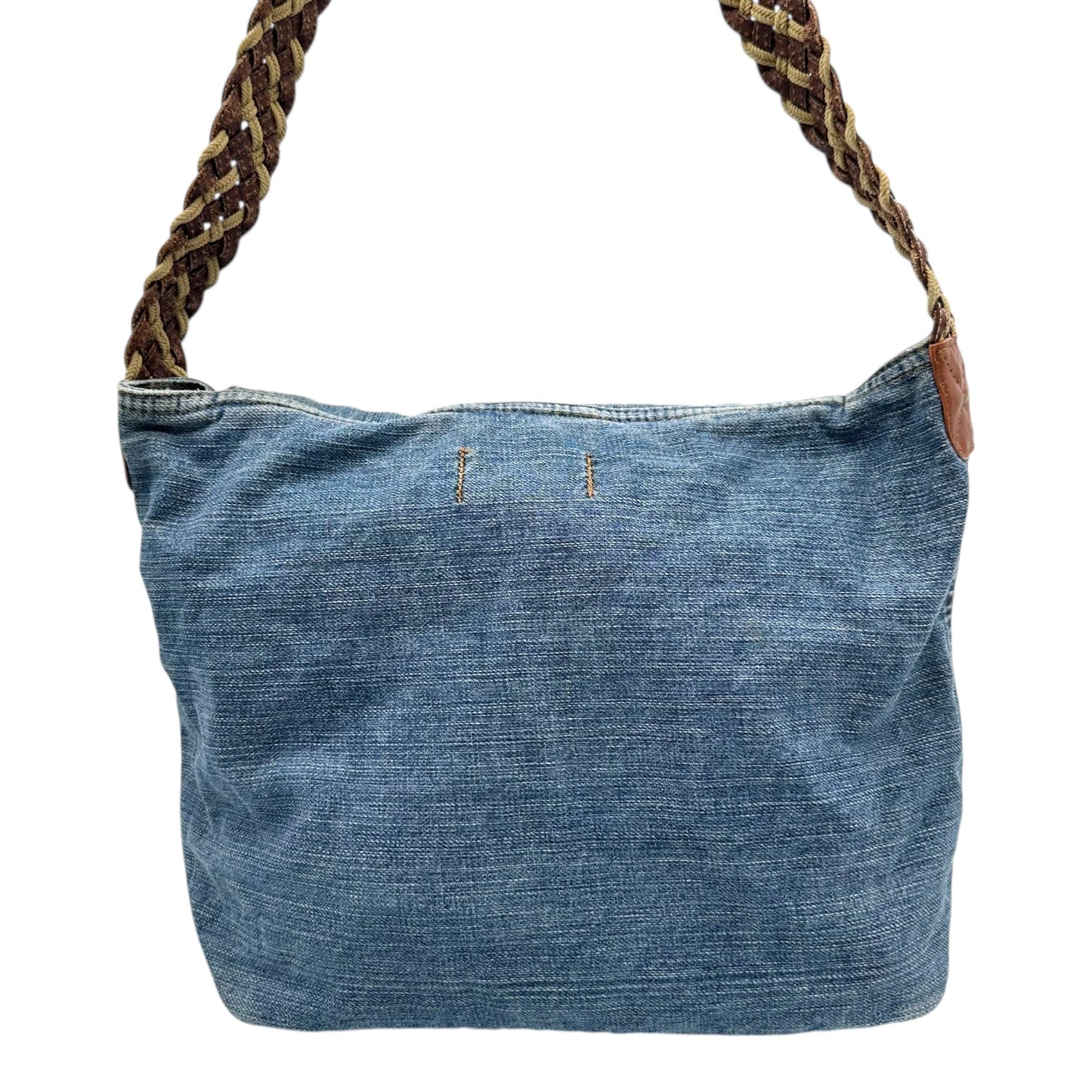 D&G Dolce & Gabbana 'Criminal' Denim Patchwork Messenger Bag