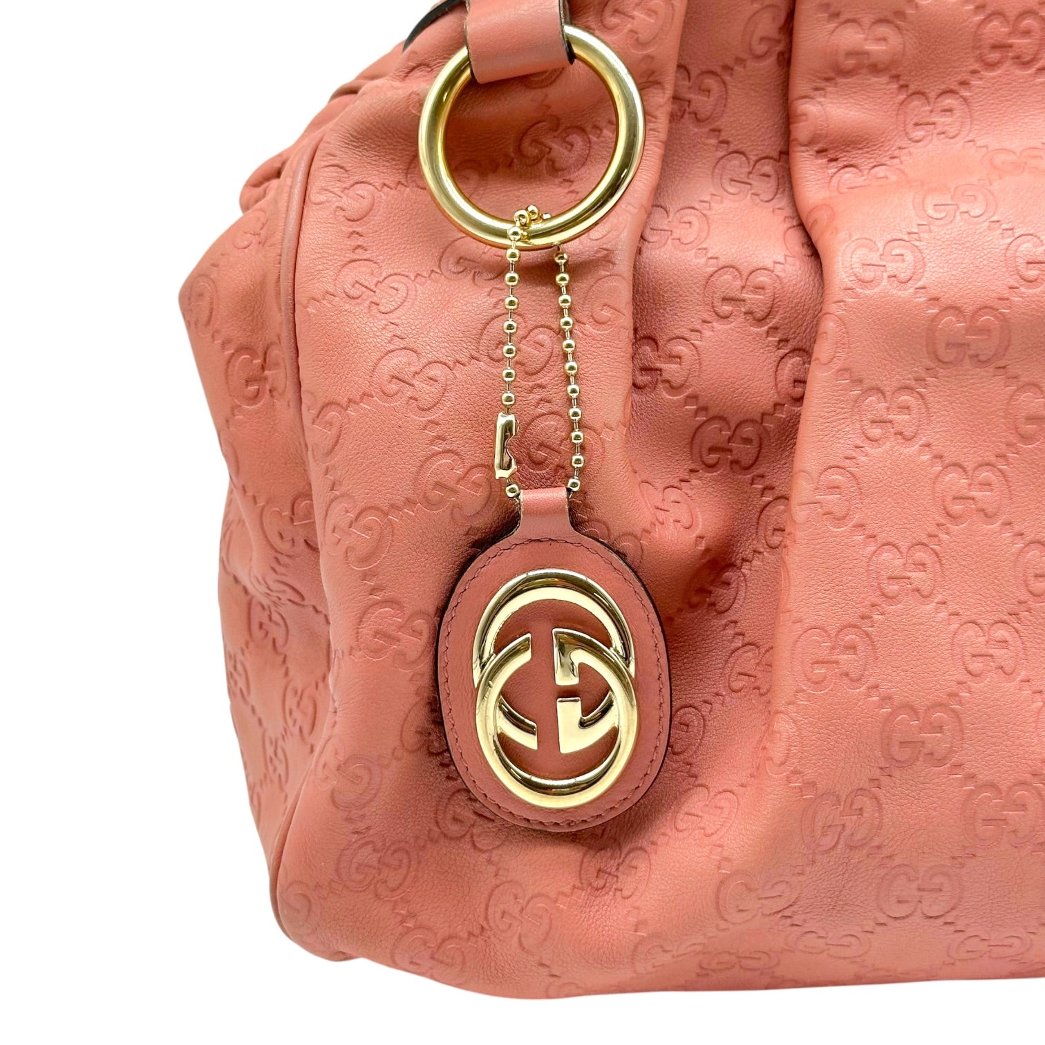 Gucci Small Sukey Shoulder Bag Dusty Rose Pink Leather