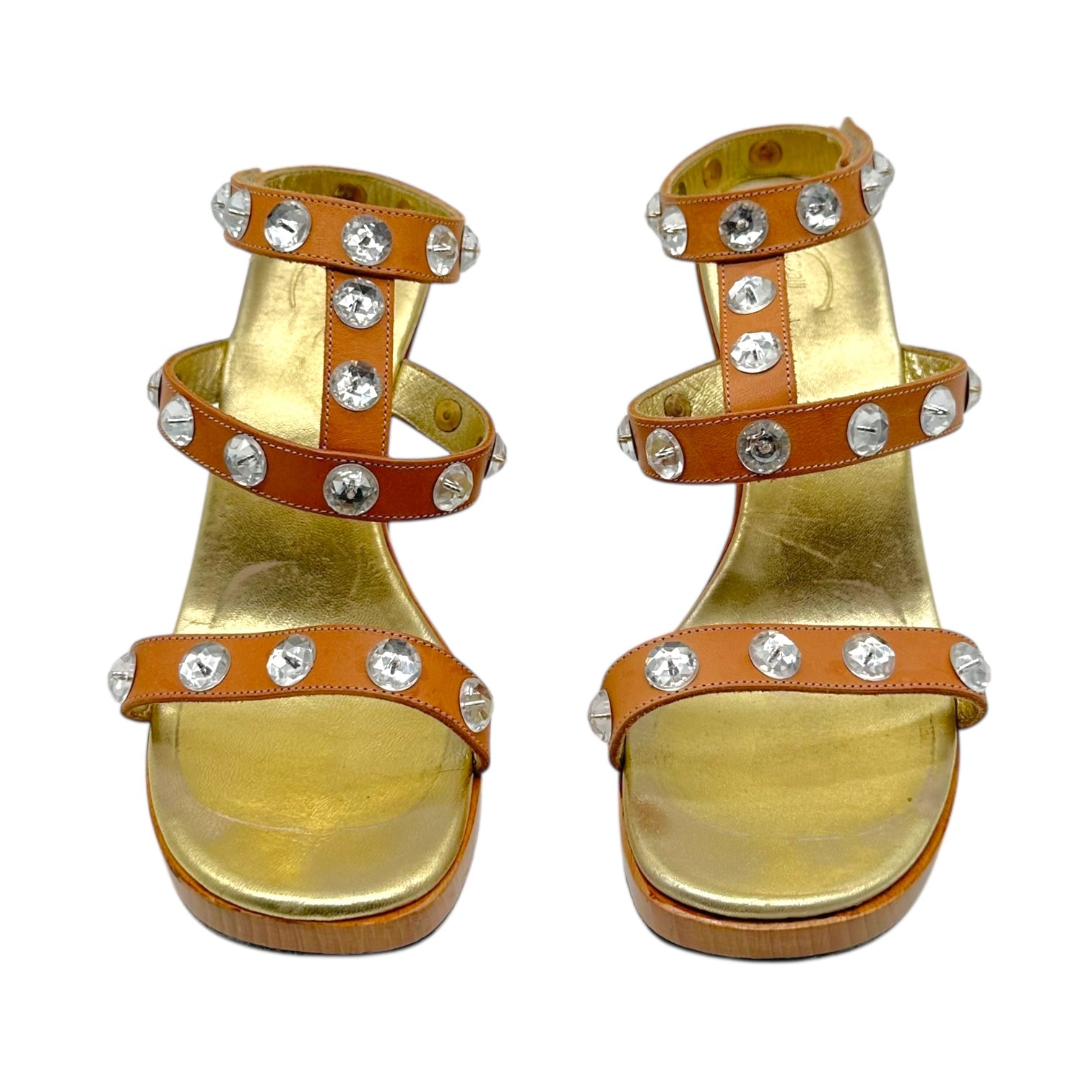 Just Cavalli Roberto Cavalli Crystal Embellished Wedge Heels - Outfit Repeater