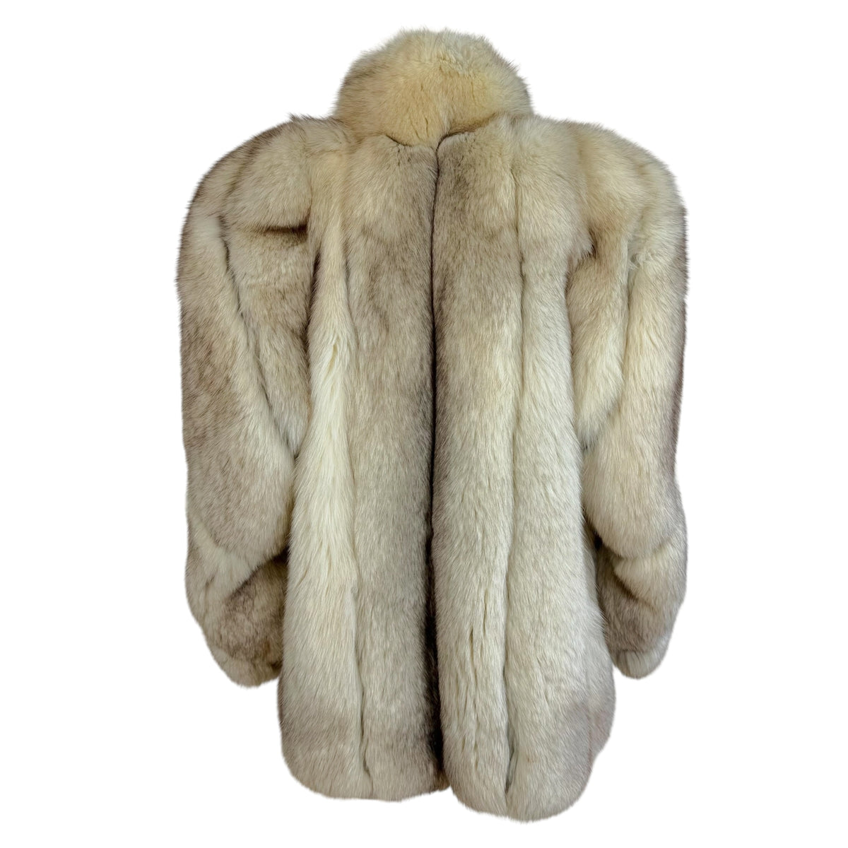 Saga Fox Ivory Fur Coat Blue Fox 1990s Vintage
